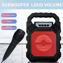6642 Wireless Bluetooth Portable Boom Box Subwoofer Support Mic Input Outdoor Speaker 5 W Bluetooth Speaker DeoDap