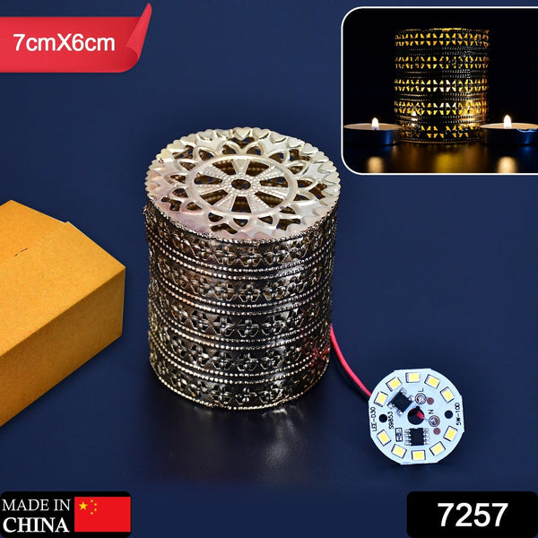 7257 7CM Simple Plain Festival Decorative Antique Jhoomer / chandeliers for Diwali , Christmas Decoration & Table Top Hanging Holder - Golden